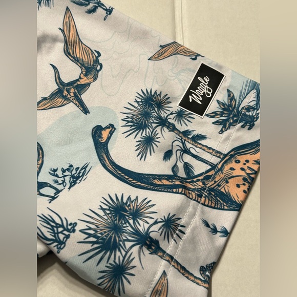 Men’s Land Before Waggle Performance Golf Polo Dinosaurs Size Large - Picture 4 of 7